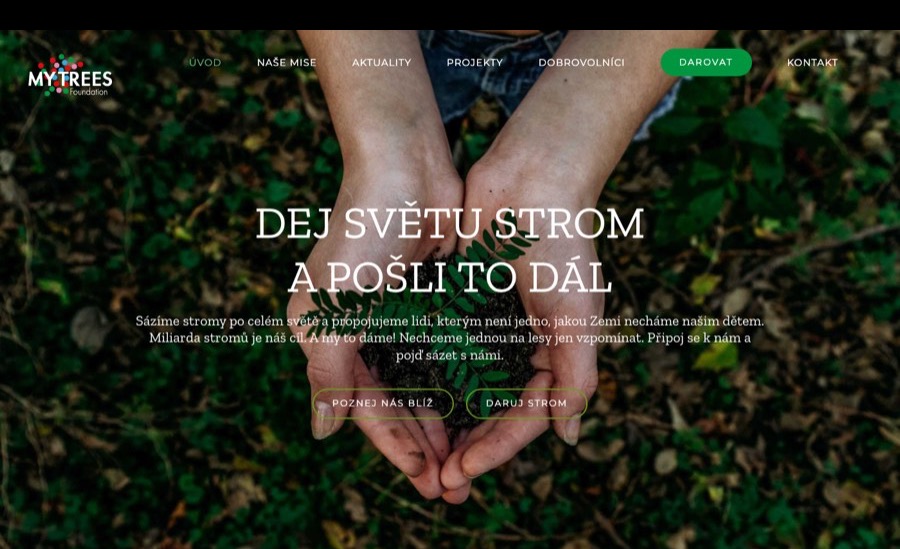 Home page of the MY TREES website